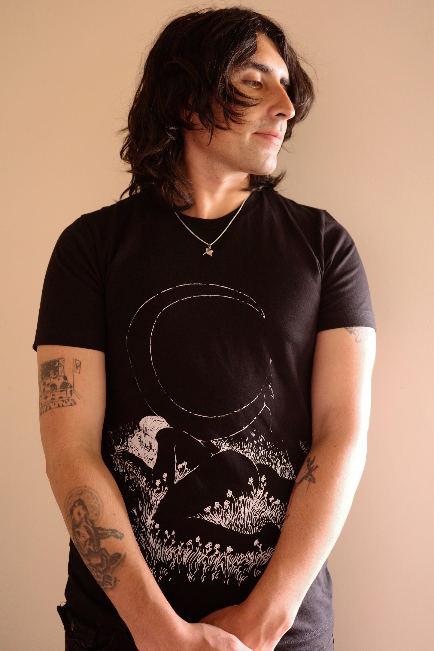 ! Two Color Options ! Moon Girl Tee