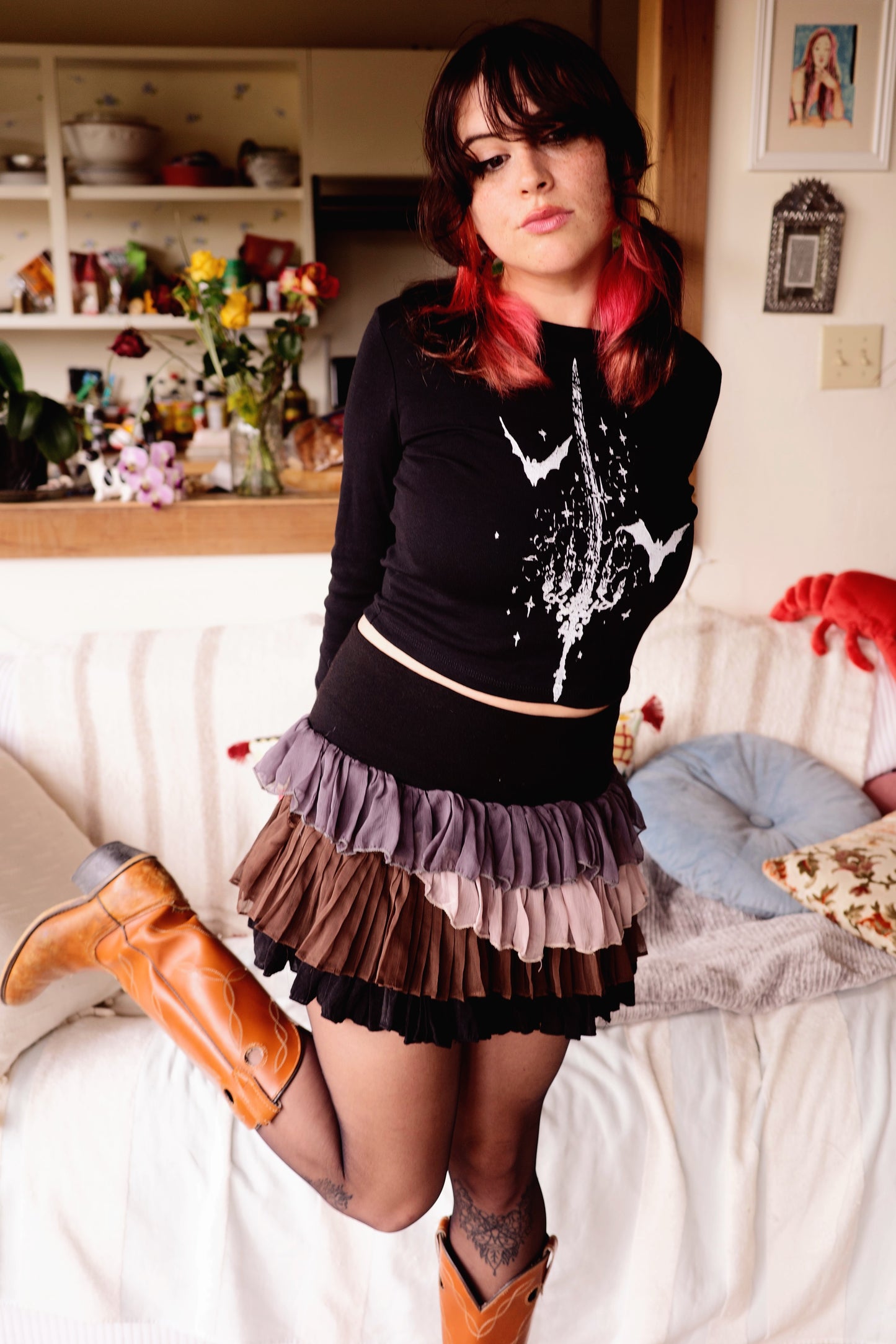 Baby Tee Bat Sword Longsleeve Tee
