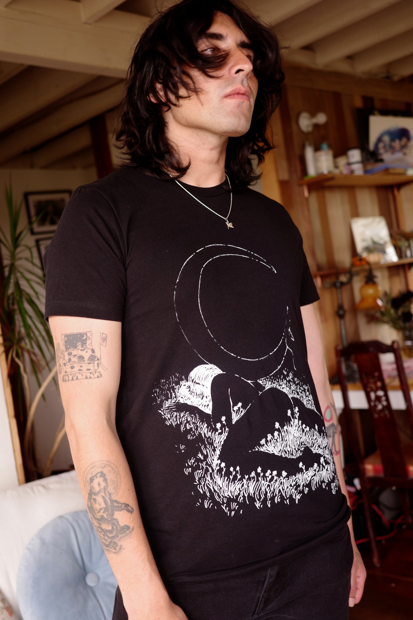 ! Two Color Options ! Moon Girl Tee