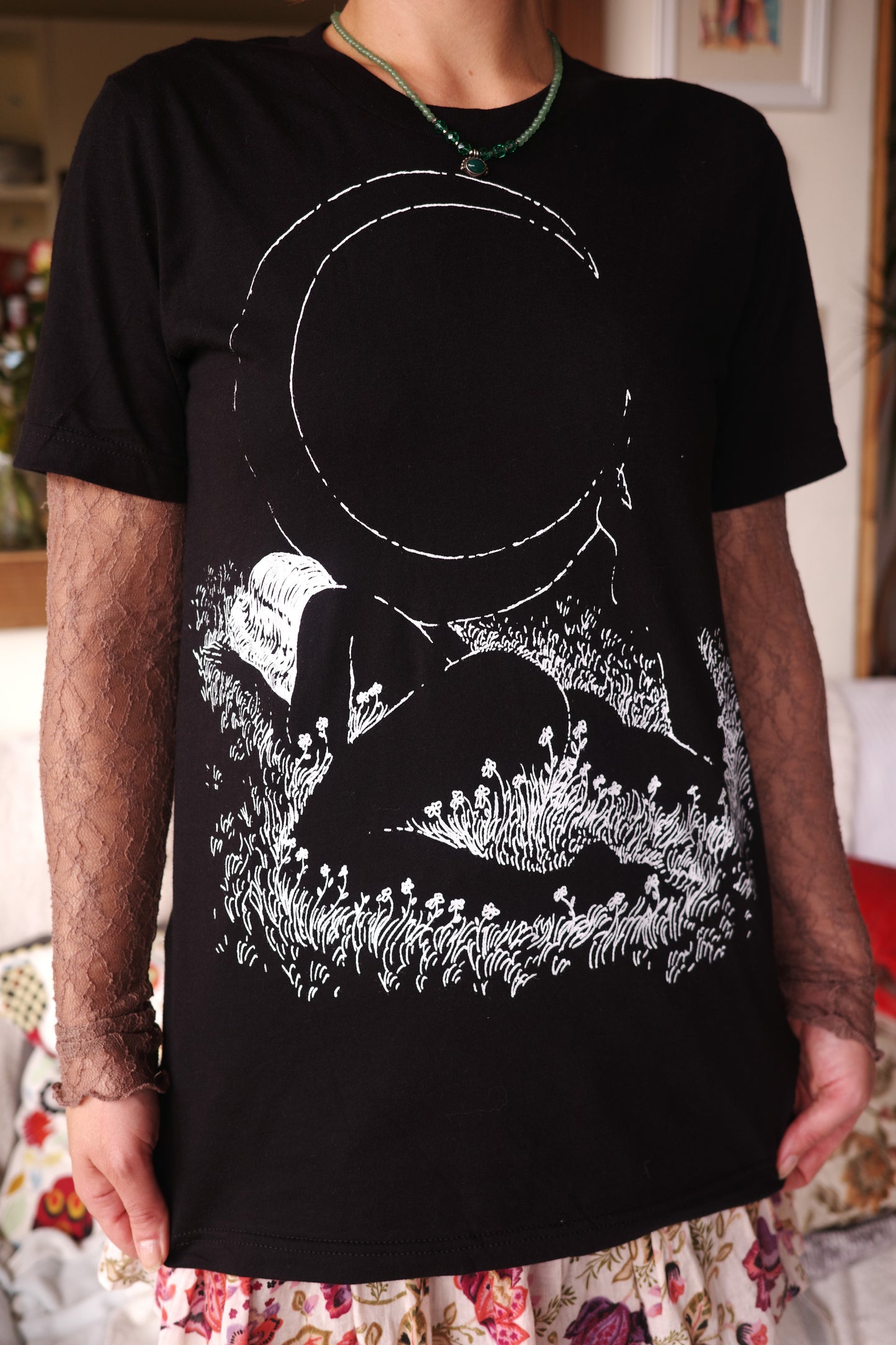 ! Two Color Options ! Moon Girl Tee