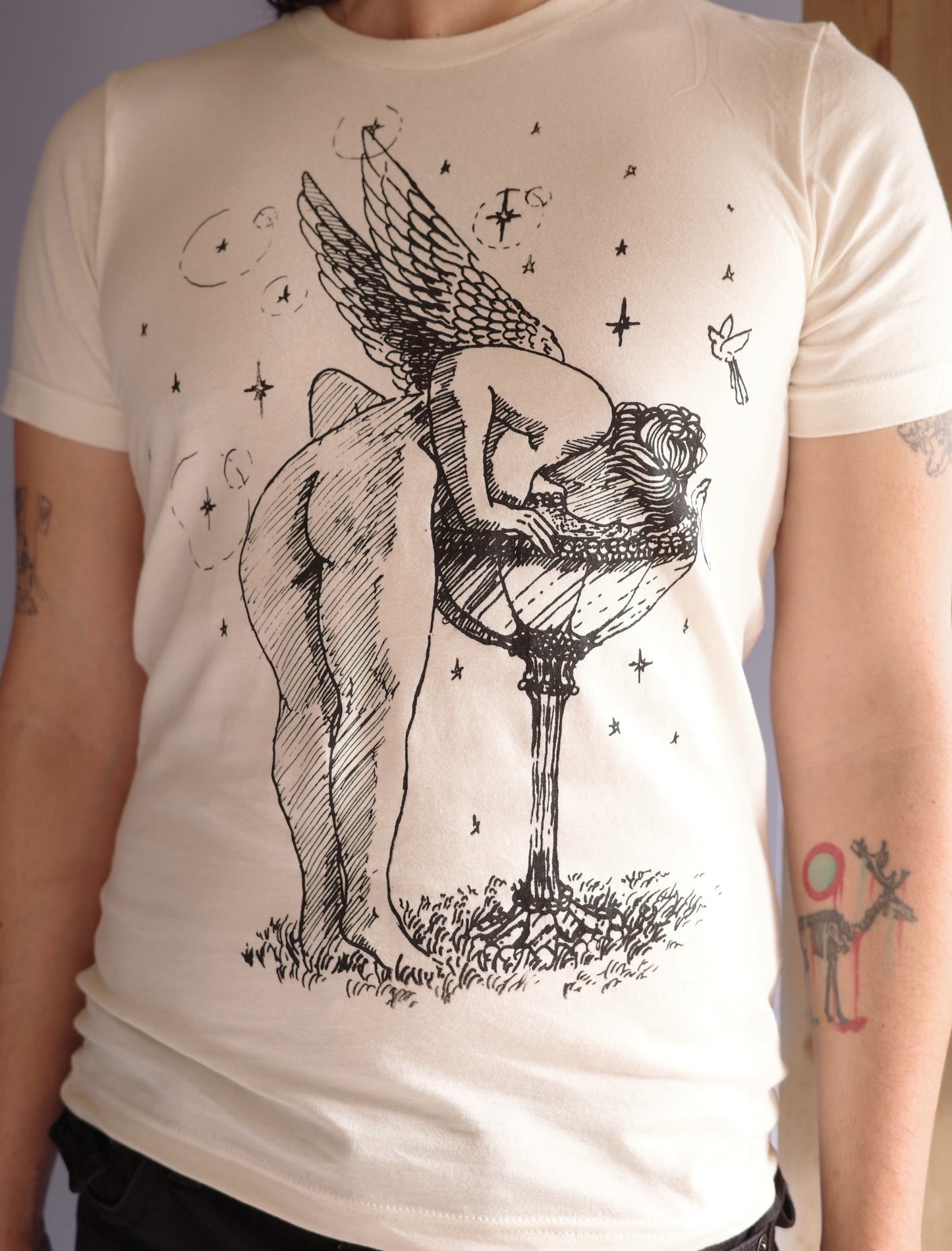 Natural Tee Angel Fountain