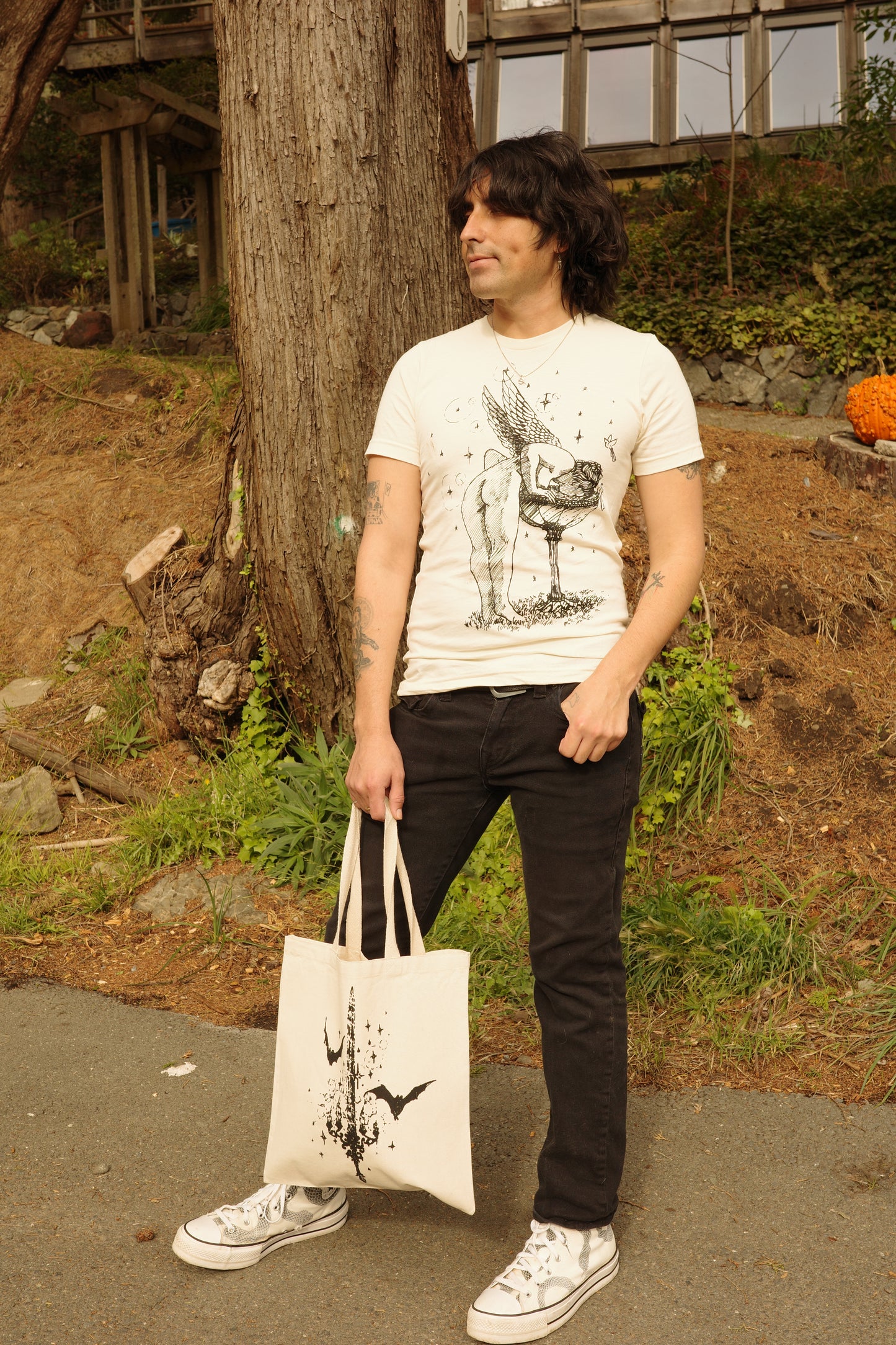 Natural Tee Angel Fountain