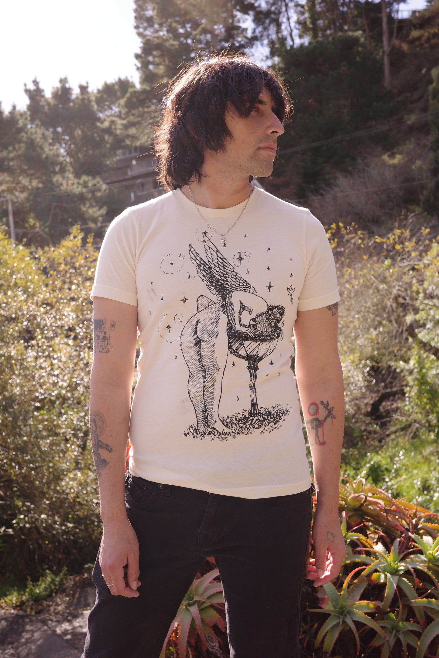 Natural Tee Angel Fountain