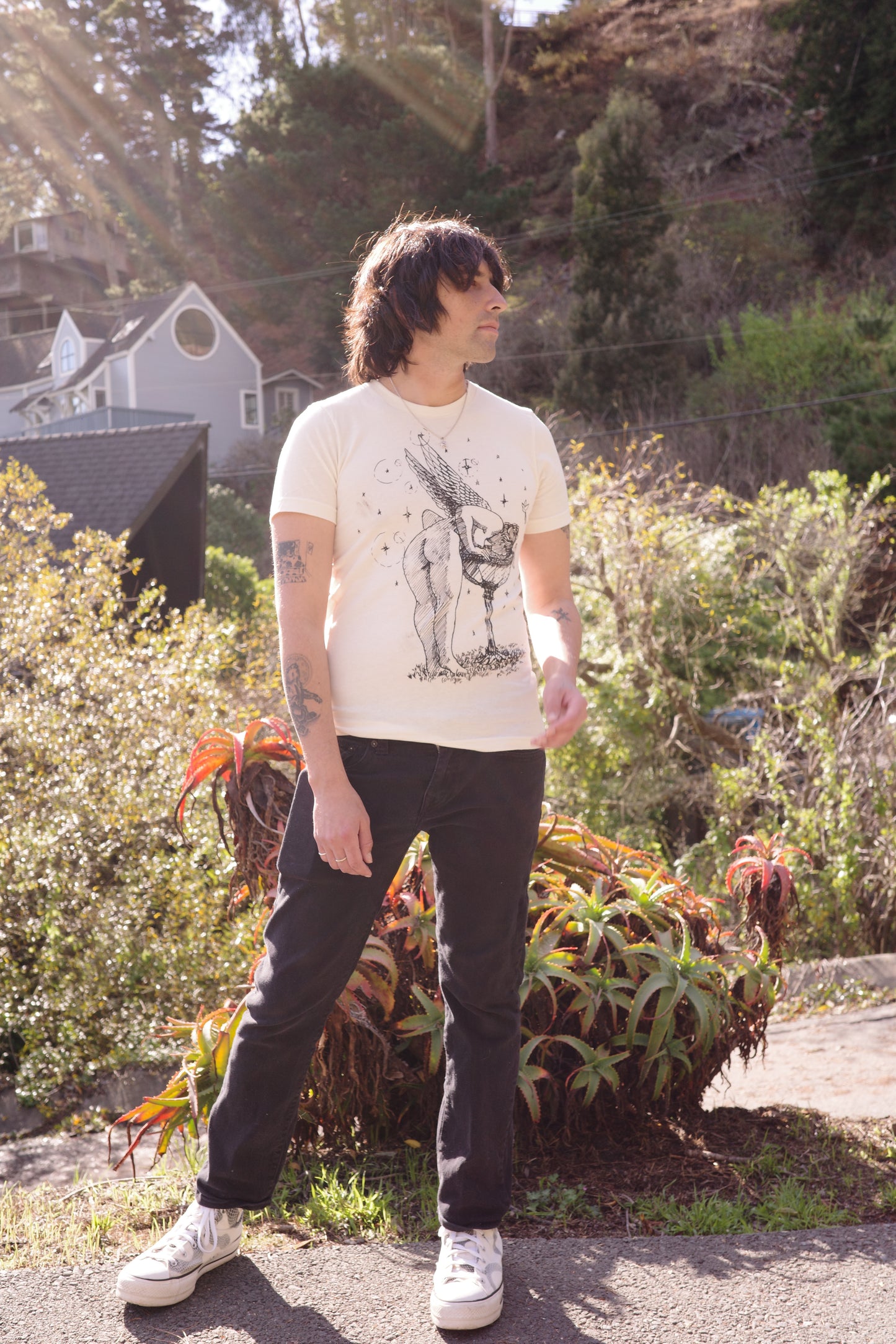 Natural Tee Angel Fountain
