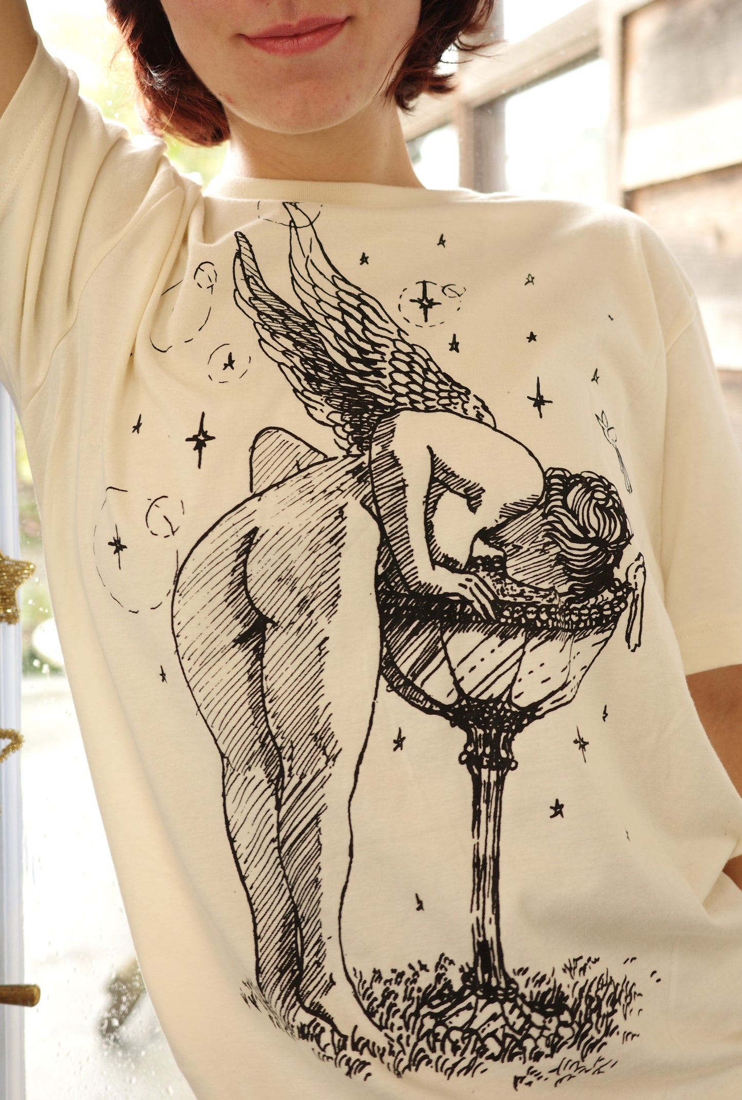 Natural Tee Angel Fountain