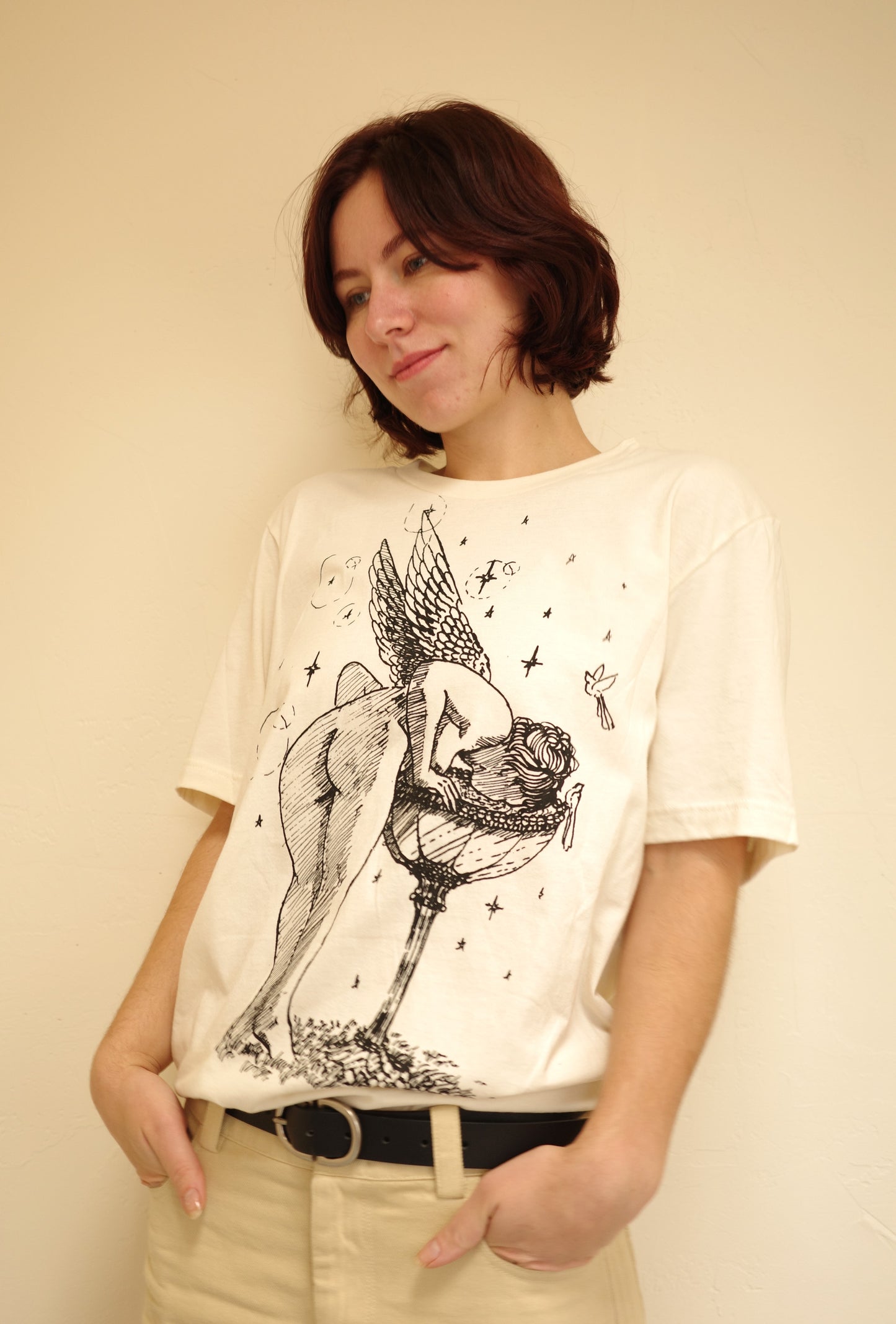 Natural Tee Angel Fountain