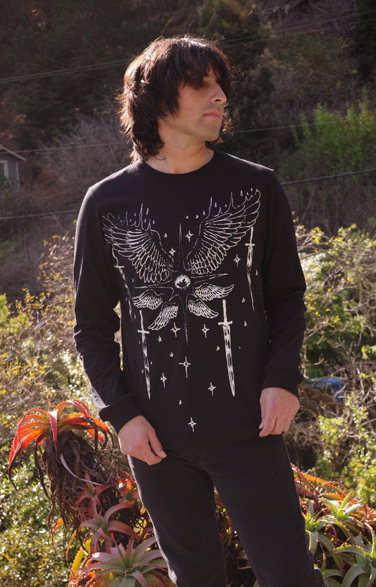 Black Long Sleeve Tee Seraph ( Front )