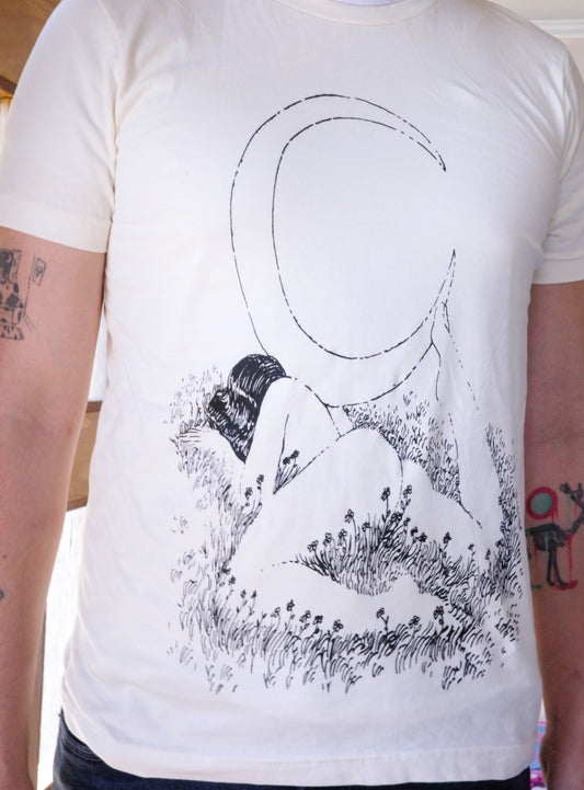 ! Two Color Options ! Moon Girl Tee